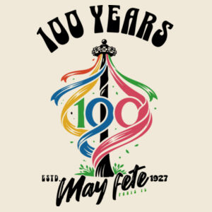 May Fete 2026 on a Port & Co ® - Youth Core Cotton Tee Design